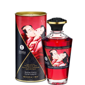 Shunga Aphrodisiac Warming Oil Blazing Cherry 100 ml
