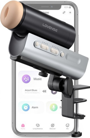 Lovense - Solace Pro Automatic Thrusting Masturbator Black