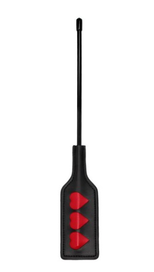 Sportsheets - Leather Impression Paddle Hearts