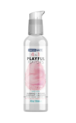 Swiss Navy Playful 4 in 1 Lubricant with Cotton Candy Flavor - 118ml