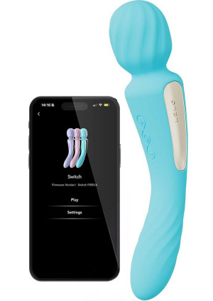 Lelo SWITCHâ„¢ Double-Ended Wand Vibrator (App Control) Turkos
