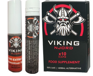 Pleasuredome Viking Njord Stark Erektion Piller Fördröjning Paket 3