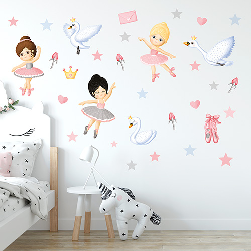 Wandsticker Ballerinas S