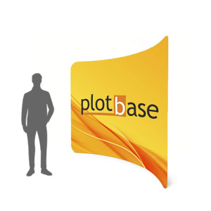 Präsentationswand aus Stoff