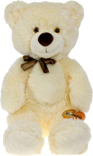 Miś Niko Aksamitny Biały - 55cm - pluszak, maskotka