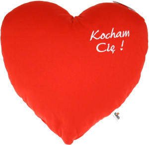 Poduszka Serce Kocham Cię Love - 40cm - pluszak, maskotka