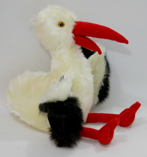 Bociek Polski Bocian Ślub - 40cm - pluszak, maskotka