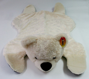 Dywanik Miś Leżący Kremowy - 124cm - pluszak, maskotka