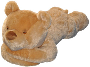 Miś Leżący Beżowy - 60cm - pluszak, maskotka
