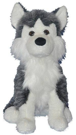 Piesek Husky Siedzący - 50cm - pluszak, maskotka
