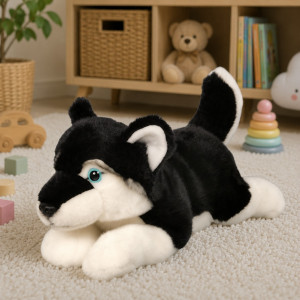 Piesek Husky Leżący DUBI - 34cm - pluszak, maskotka