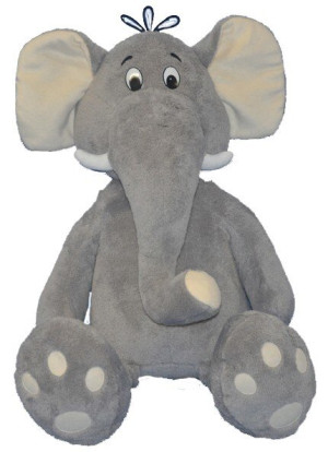 Słonik Słoń Jumbo Szary - 90cm - pluszak, maskotka
