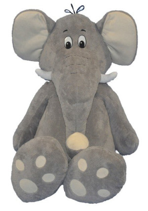 Słonik Słoń Jumbo Szary - 130cm - pluszak, maskotka