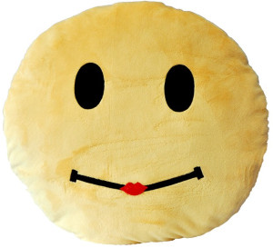 Poduszka Emotikon Całus - 50cm - pluszak, maskotka