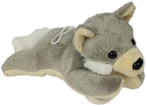 Wilk Leśny Leżący Mini Ziki DUBI - 14cm - pluszak, maskotka
