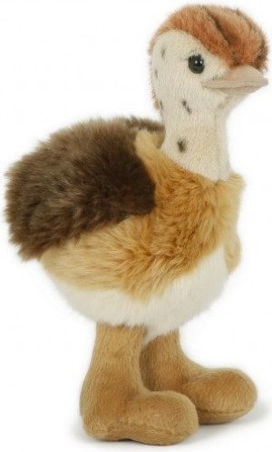 Struś Młody Stojący - 20cm - pluszak, maskotka