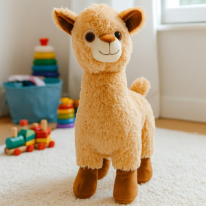Alpaka Lama XXL Beżowa - 85cm - pluszak, maskotka