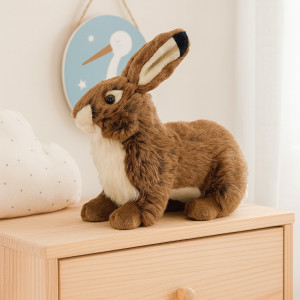 Królik Brązowy Zajączek DUBI - 28cm - pluszak, maskotka