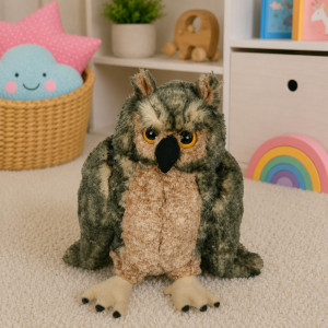 Sowa Leśna Puchacz Realistyczny DUBI - 29cm - pluszak, maskotka