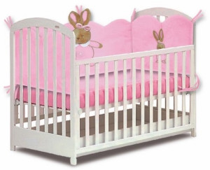 Ochraniacz na łóżeczko różowy Baby - 120cm - pluszak, maskotka