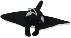 Manta Płaszczka Czarna Mini Ziki DUBI - 14cm - pluszak, maskotka