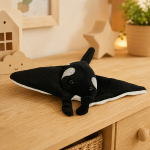Manta Płaszczka Czarna Mini Ziki DUBI - 14cm - pluszak, maskotka