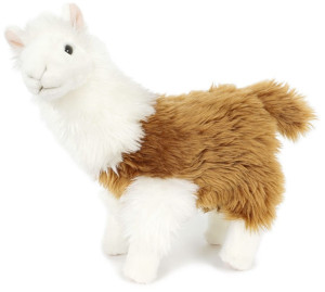 Lama Alpaka Biało-Brązowa - 32cm - pluszak, maskotka