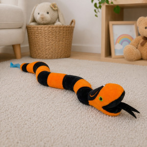 Wąż Czarno-Pomarańczowy Ziki DUBI - 45cm - pluszak, maskotka