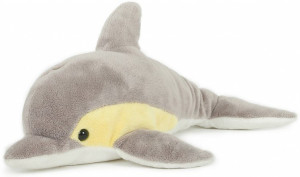 Delfin Żółto-Szary - 33cm - pluszak, maskotka