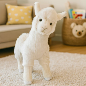 Alpaka Lama Biała DUBI - 28cm - pluszak, maskotka
