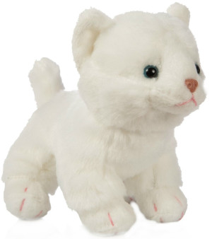 Kotek Miau Biały - 15cm - pluszak, maskotka