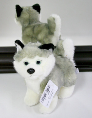 Piesek Husky Stojący - 22cm - pluszak, maskotka