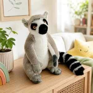 Małpka Lemur Realistyczny DUBI - 21cm - pluszak, maskotka