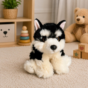 Piesek Malamute Berneński Realistyczny DUBI - 28cm - pluszak, maskotka