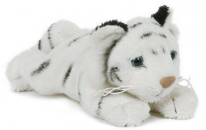 Biały Tygrys Leżący Petties Baby - 14cm - pluszak, maskotka