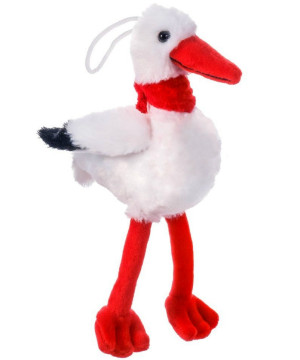 Bocian z apaszką - 20/12cm - pluszak, maskotka