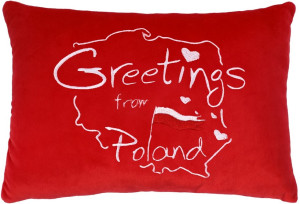 Poduszka Greetings from Poland - 30cm - pluszak, maskotka