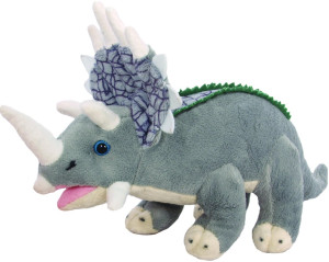 Dinozaur Triceratops szary - 27cm - pluszak, maskotka