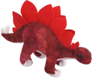 Dinozaur Stegozaur czerwony - 27cm - pluszak, maskotka