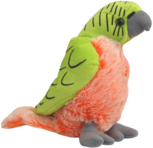 Papuga zielona - 20cm - pluszak, maskotka