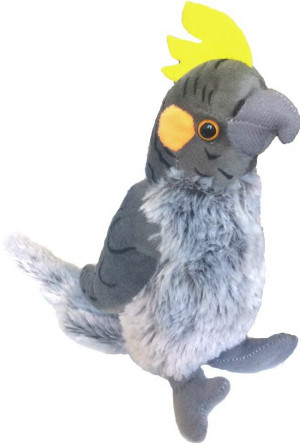Papuga Nimfa Szara (Głos) - 20cm - pluszak, maskotka