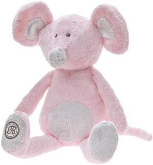 Myszka Lena różowa - 25cm - pluszak, maskotka