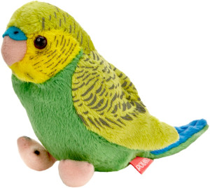 Papużka Falista Zielona - 13cm - pluszak, maskotka