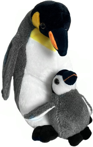 Pingwinek z młodym - 33cm - pluszak, maskotka
