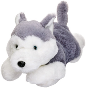 Piesek Husky Miękki Leżący - 35cm - pluszak, maskotka