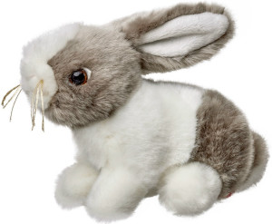 Królik Zajączek Szaro-Biały - 16cm - pluszak, maskotka