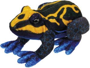 Żaba Pomarańczowo-Czarna Żabka - 13cm - pluszak, maskotka