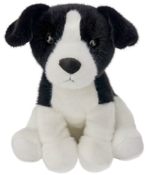 Piesek Border Collie Siedzący Realistyczny - 25cm - pluszak, maskotka