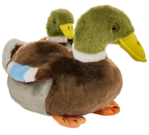 Kaczka Polska Krzyżówka z dzieckiem - 24cm - pluszak, maskotka
