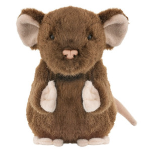 Myszka Brązowa Siedząca - 13cm - pluszak, maskotka